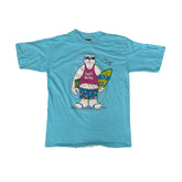 Vintage 90s Oneita Power T Shirt L San Diego Party Animal Graphic Blue